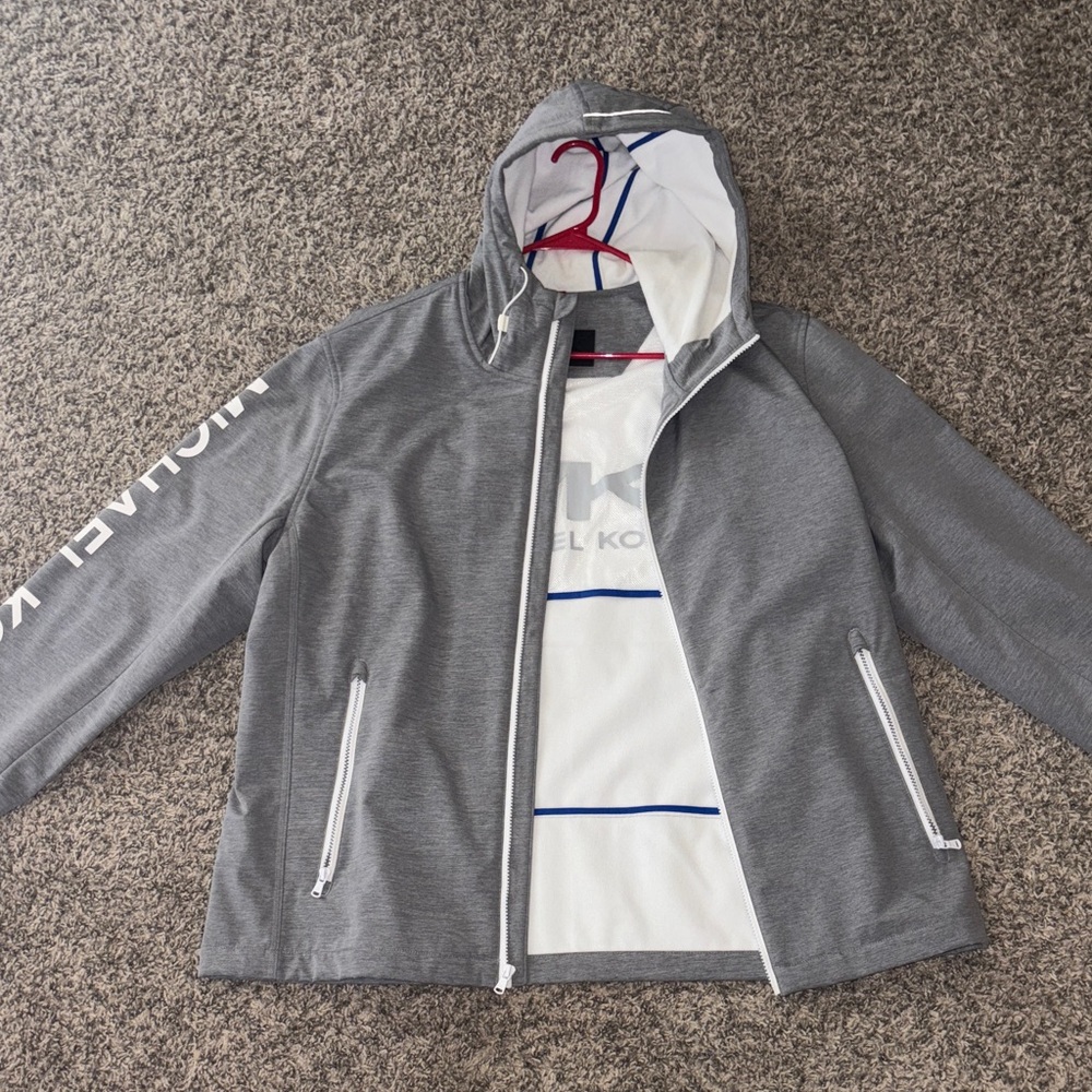 Michael Kors Gray Jacket with Hood